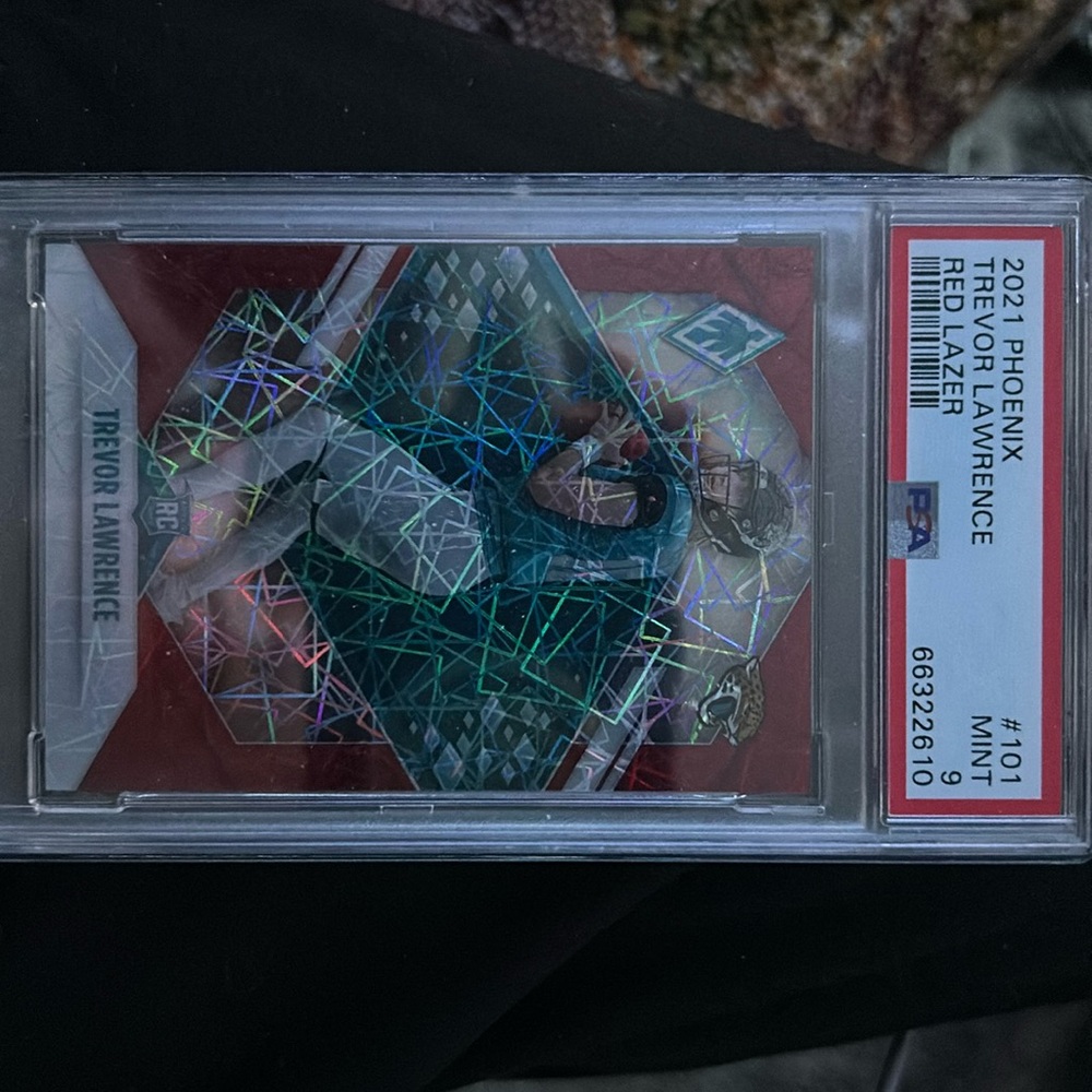 Trevor Lawrence 2021 Panini Phoenix Red Lazer PSA 9